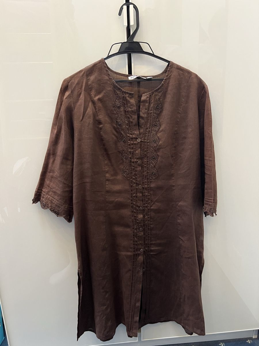 Camicette: Lange Bluse, Braun, Gr. 42 – Usato da Grindelwald venduto da wand_24