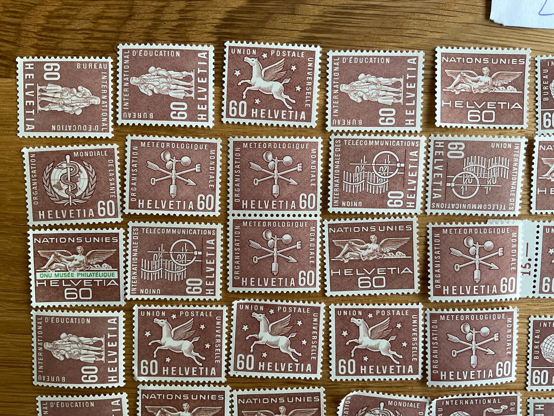 Tutti i francobolli: 60Fr Ämter Frankaturware ungestempelt postfrisch Sammlung – Nuovo (secondo la descrizione) da Wil SG venduto da Chefsugus 1