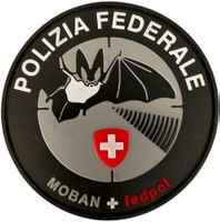 Polizia Federale MOBAN + fedpol Abzeichen mit Klett