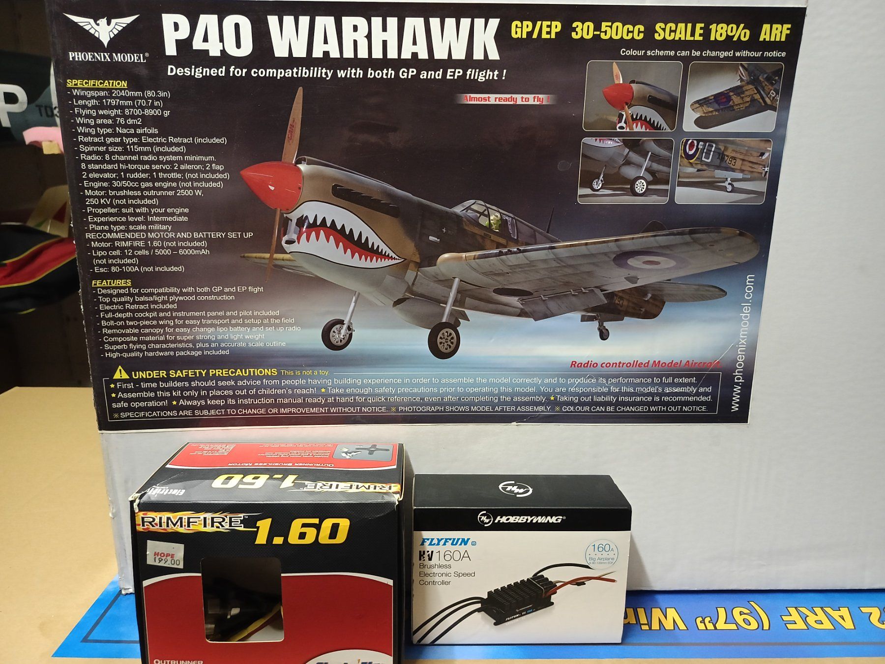 RC Modellbau: P40 warhawk  Neigelnagel Neu – Neu und originalverpackt aus Uznach von Rzeljko
