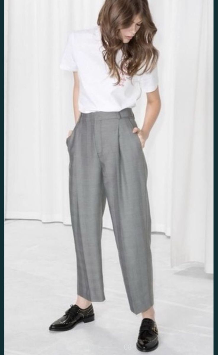 H&M Pantaloni: H&M Trousers, size 40, grey plaid – Usato da Oberwil b. Zug venduto da fis_2wtq
