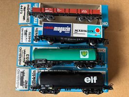 4x Marklin Guterwagen HO