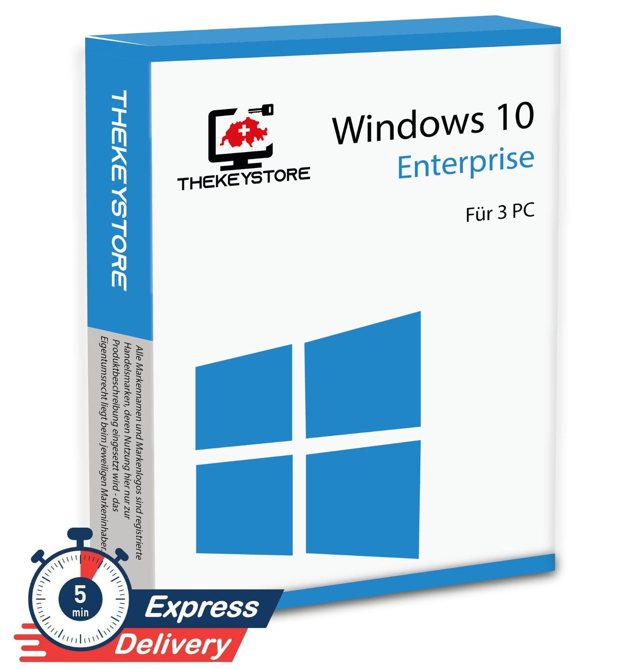 Microsoft Software: Microsoft Windows 10 Enterprise - Für 3 PC – Nuovo (secondo la descrizione) da Luzern venduto da TheKeyStoreSchweiz