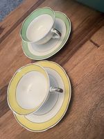 Paar vintage Winterling Moccatassen mit Untertassen