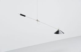 Grosse J.J.M. Hoogervorst Designer Deckenlampe 60er Jahre