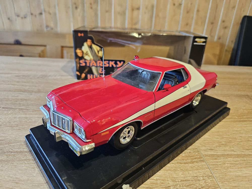 Ford Gran Torino Starsky & Hutch 1/18 – Modèle Réduit Voiture Collection