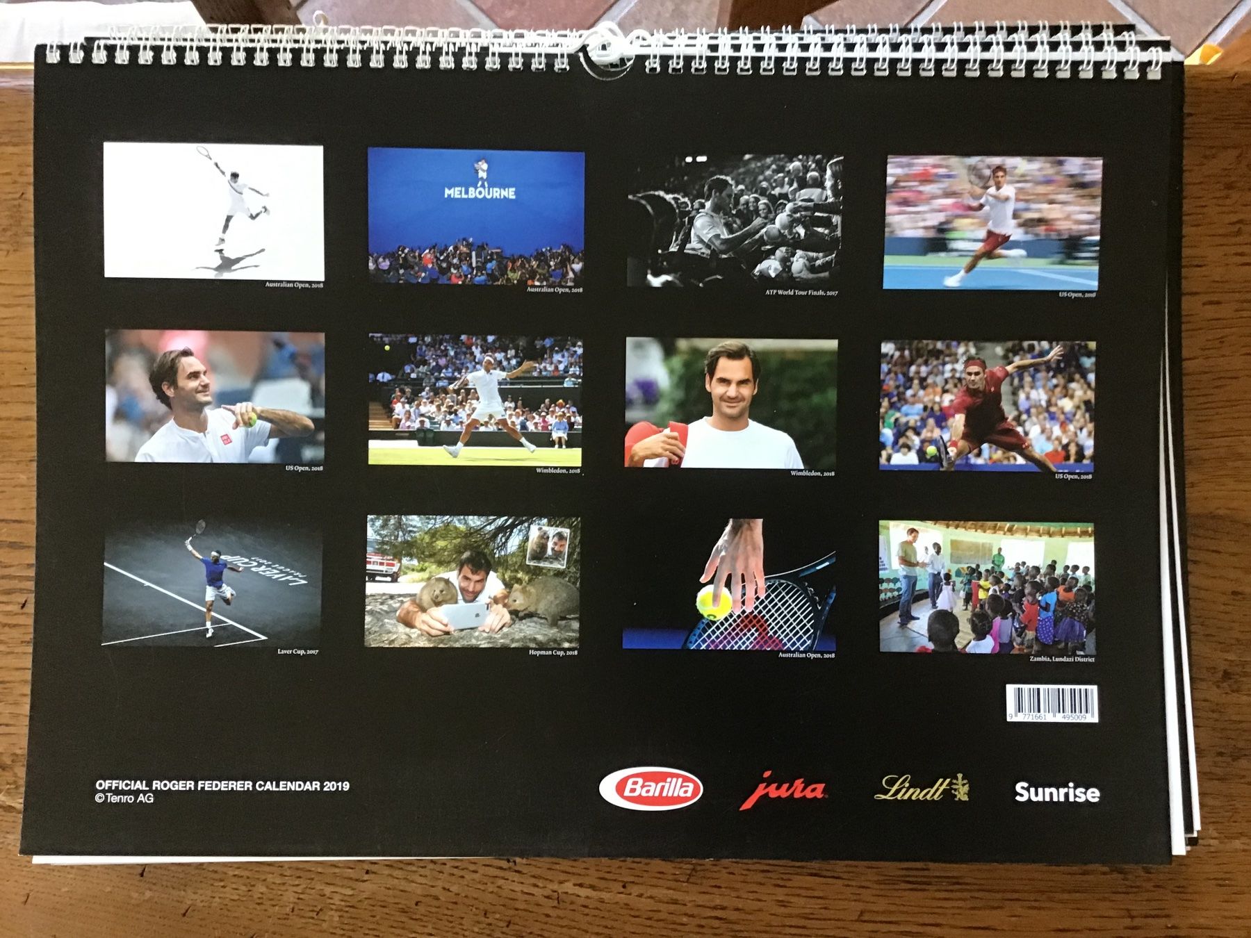 Kalender: Calendrier officiel Roger Federer 2019 – Gebraucht aus Fully von Ruby97 5