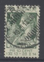 1913, J1, Pro Juventute, ohne Falz, gestempelt