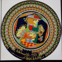 Rosenthal Weihnachtsteller 1973 Björn Wiinblad