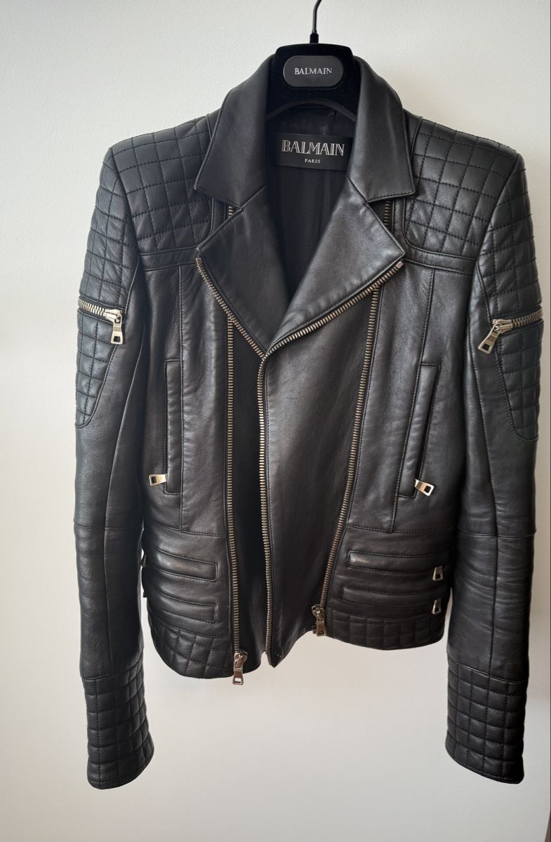 Balmain Jacken: Balmain Leather Jacket, XS, New! – Neu (gemäss Beschreibung) aus Zürich von Vera_Ma 1