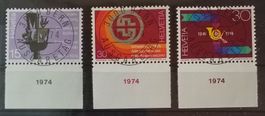 4211) 558-560, Sondermarken ET Vollstempel Kt. 15.-