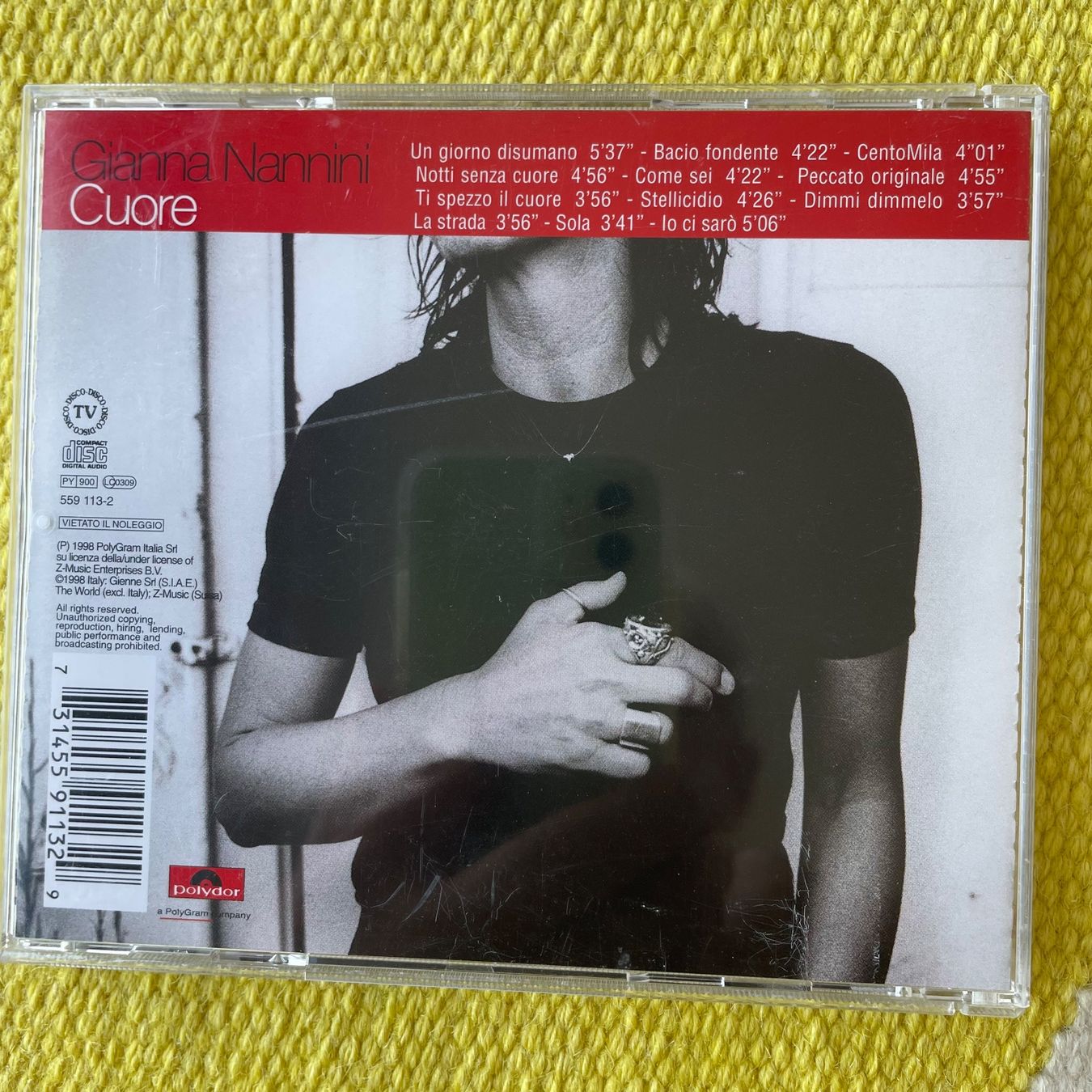 CD: GIANNA NANNINI-CUORE – Usato da Rorschacherberg venduto da CD-Roli 1