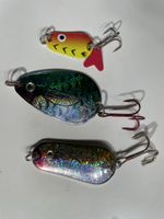 3 Cuillères ondulantes (souris) Pêche Brochet Truite  Sandre