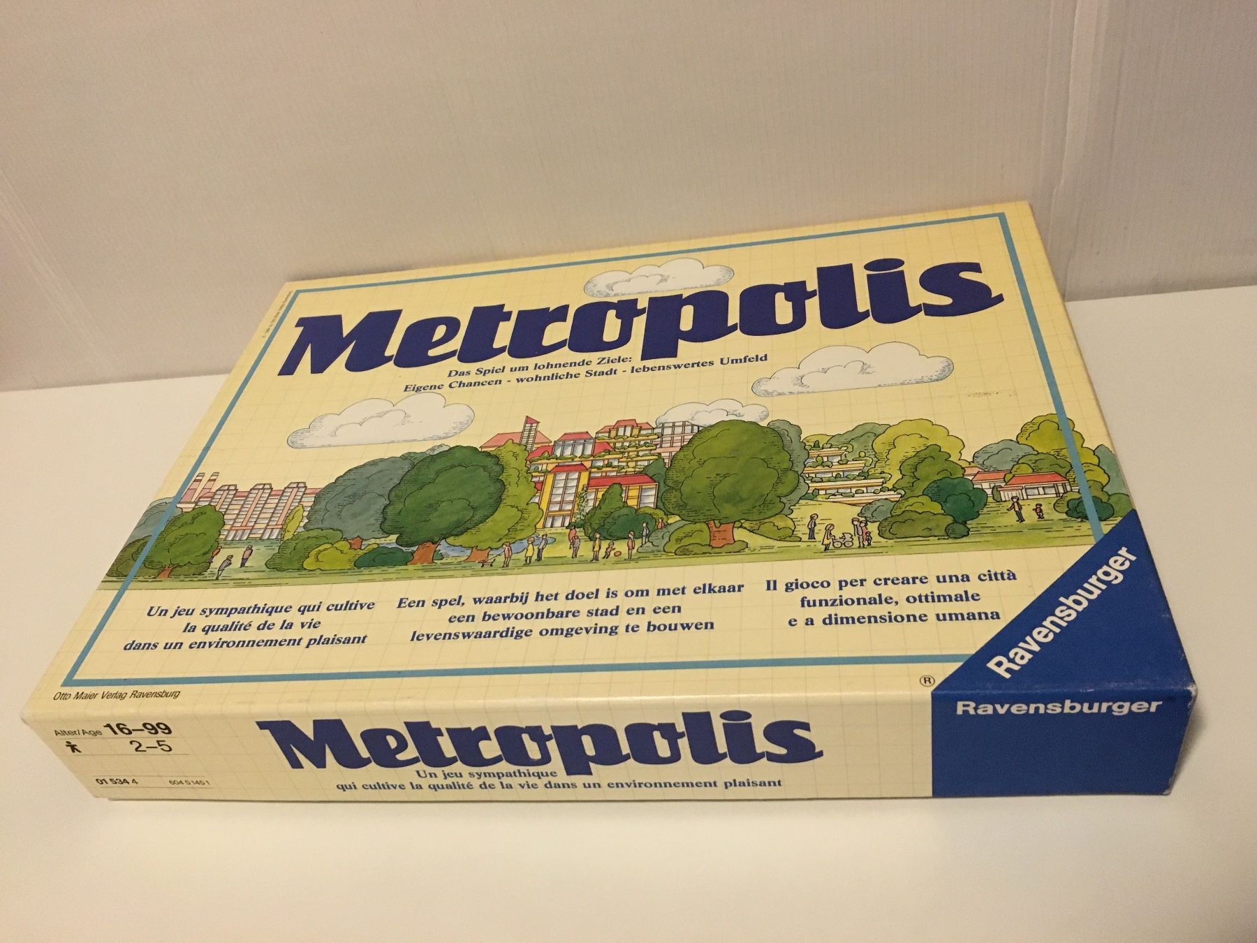 Ravensburger Spiele: Metropolis - Spiel von Ravensburger - 1984 – Gebraucht aus Andwil SG von Rainboli