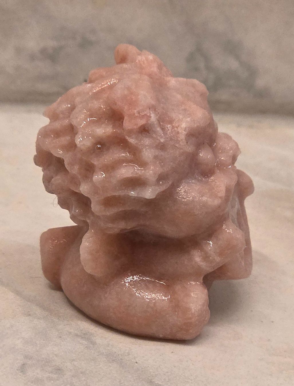 Minerali & Pietre curative: Pink Opal Dancing Lion 115g – Nuovo e nell'imballaggio originale da Matzingen venduto da Shay_Crystalz 2