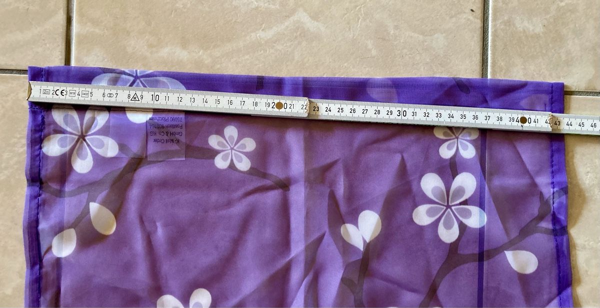 Tende: Hängevorhänge mit Blumenmuster lila 2 Stk. – Usato da Vinelz venduto da Viewfinder84 5