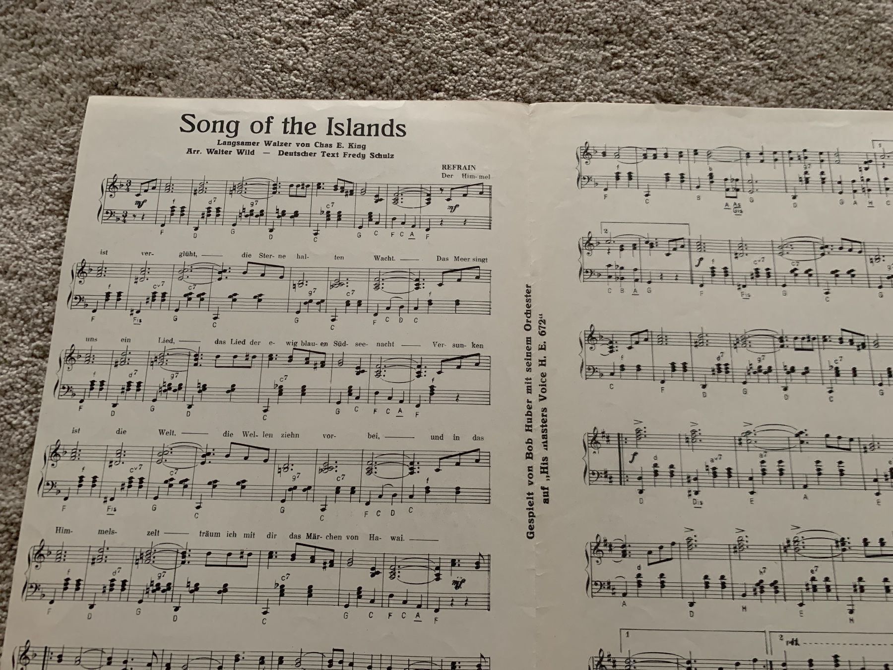 Strumenti musicali: Klaviernoten alt Walzer Walter wild – Usato da Oberweningen venduto da Jogi2 1