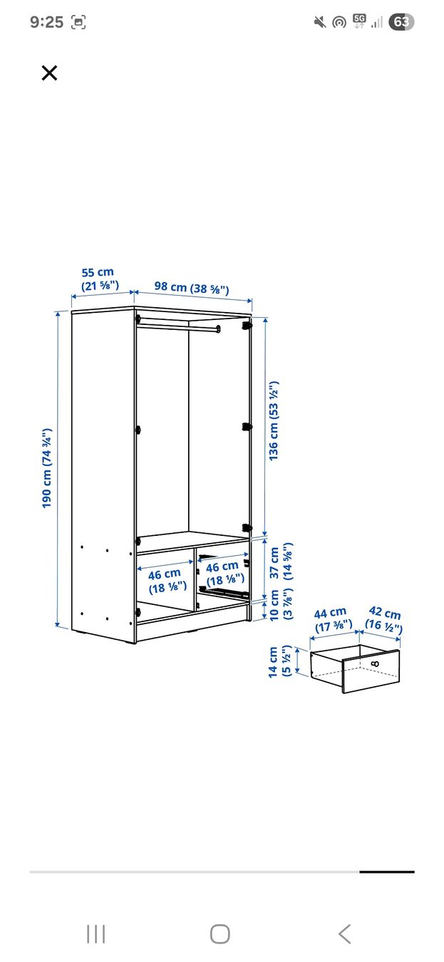 Armadi: Kleiderschrank IKEA – Nuovo (secondo la descrizione) da Baden venduto da ama_2782 3