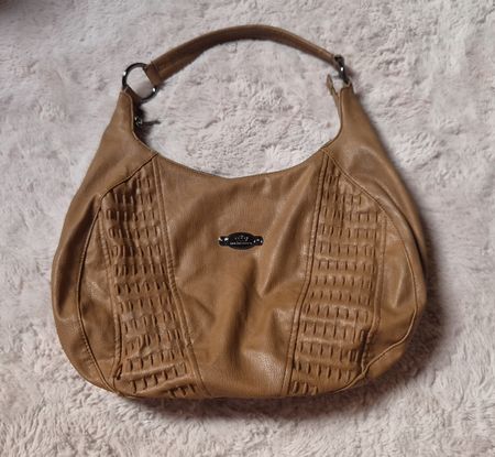Handtasche braun Kunstleder Damen guter Zustand