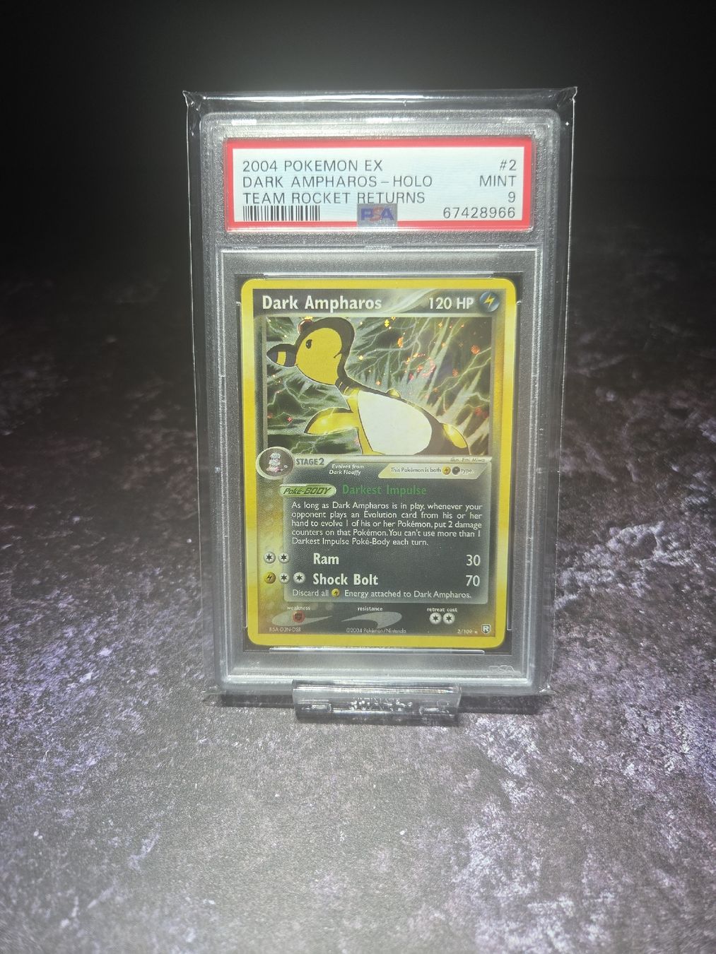 Pokémon Sammelbilder & Trading cards: 2004 POKEMON EX TEAM ROCKET RETURNS 2 DARK AMPHAROS HOLO – Gebraucht aus Lauerz von gp9_zt9k 6