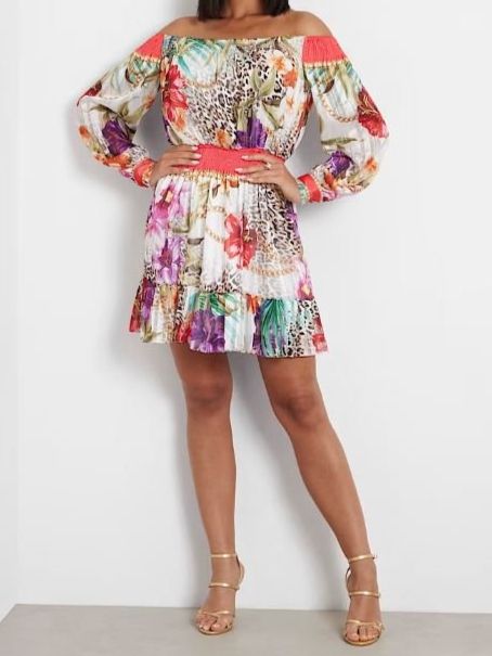 Guess Vestiti: GUESS Blumenprint-Kleid - Bohème Chic, Gr. S. – Nuovo (secondo la descrizione) da Basel venduto da Nofretete39 1