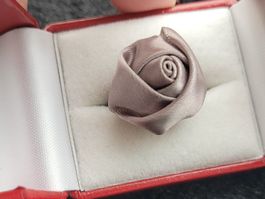 Fingerring Vintage Rose Blüte verstellbar