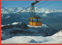 2 Ansichtskarten CRANS-MONTANA Luftseilbahn - Vue aérienne