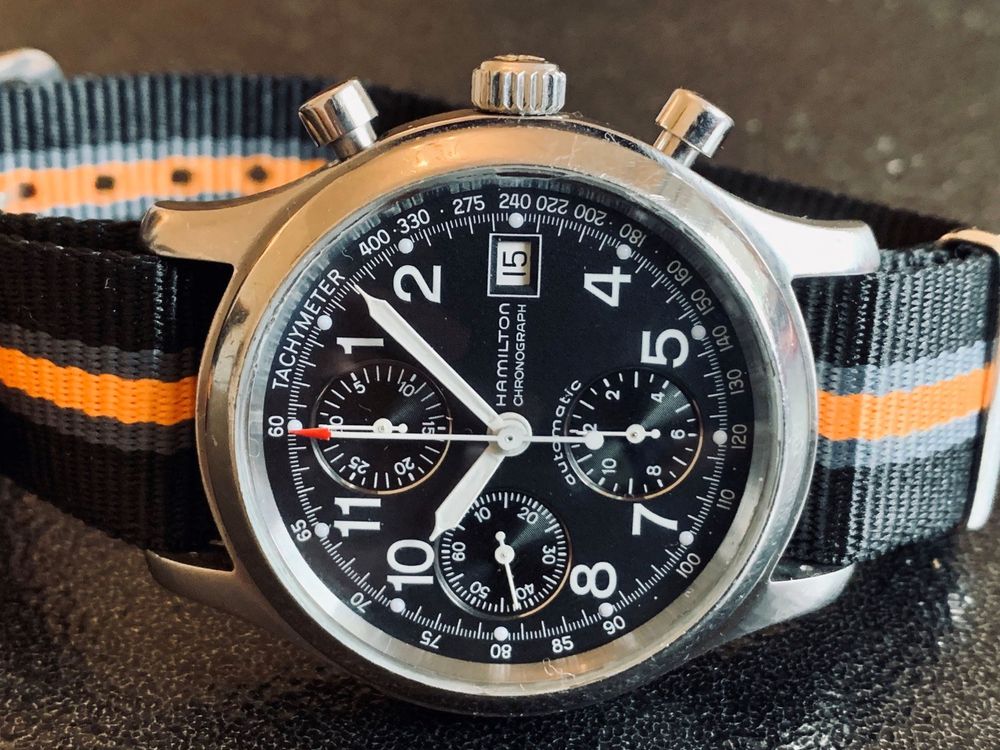 Hamilton chronograph 3828 | Kaufen auf Ricardo