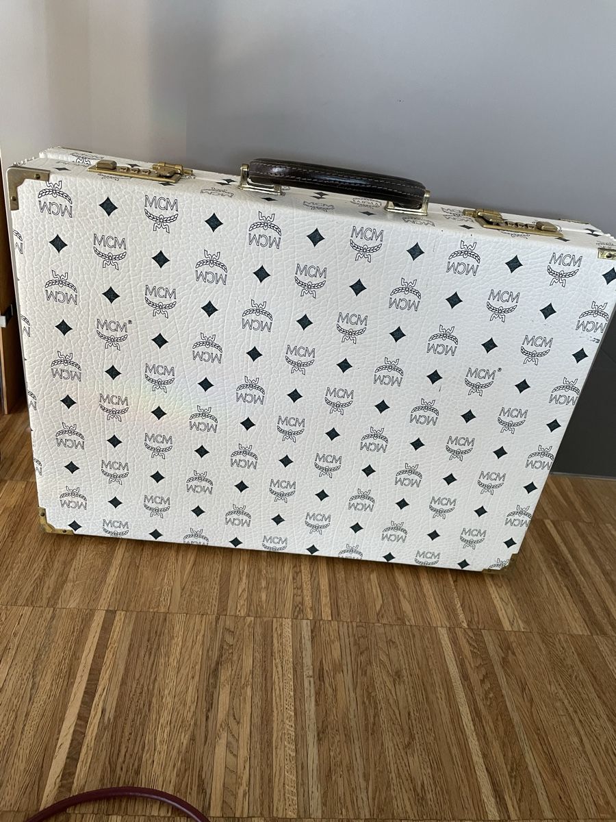 Mcm Koffer & Taschen: Aktenkoffer MCM weiss Monogramm  – Gebraucht aus Baar von sabisun66