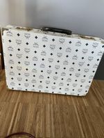 Aktenkoffer MCM weiss Monogramm 