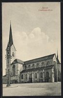 Zürich, Fraumünster-Kirche im Sonnensc