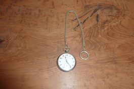 Taschenuhr antik, Longiness, Efco, Silber, 0.900, läuft