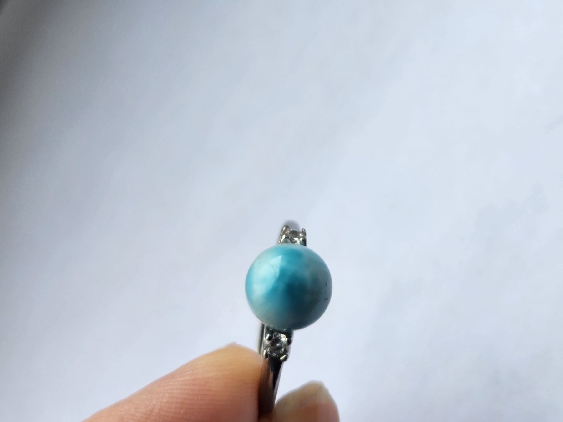 Anelli: Silberring 925er mit Larimar, Grösse verstellbar neu – Nuovo (secondo la descrizione) da St. Gallen venduto da GIULESGG 5