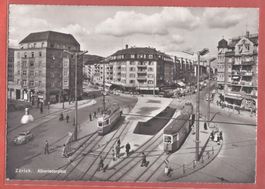 Zürich - Albisriederplatz mit Trams - ca. 1950