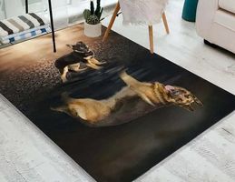 Teppich 60cm x 40cm Schäferhund