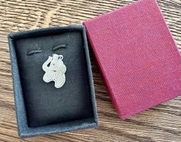 Elefant Anhänger Silber 925 mit Zirkonia, neuer Zustand