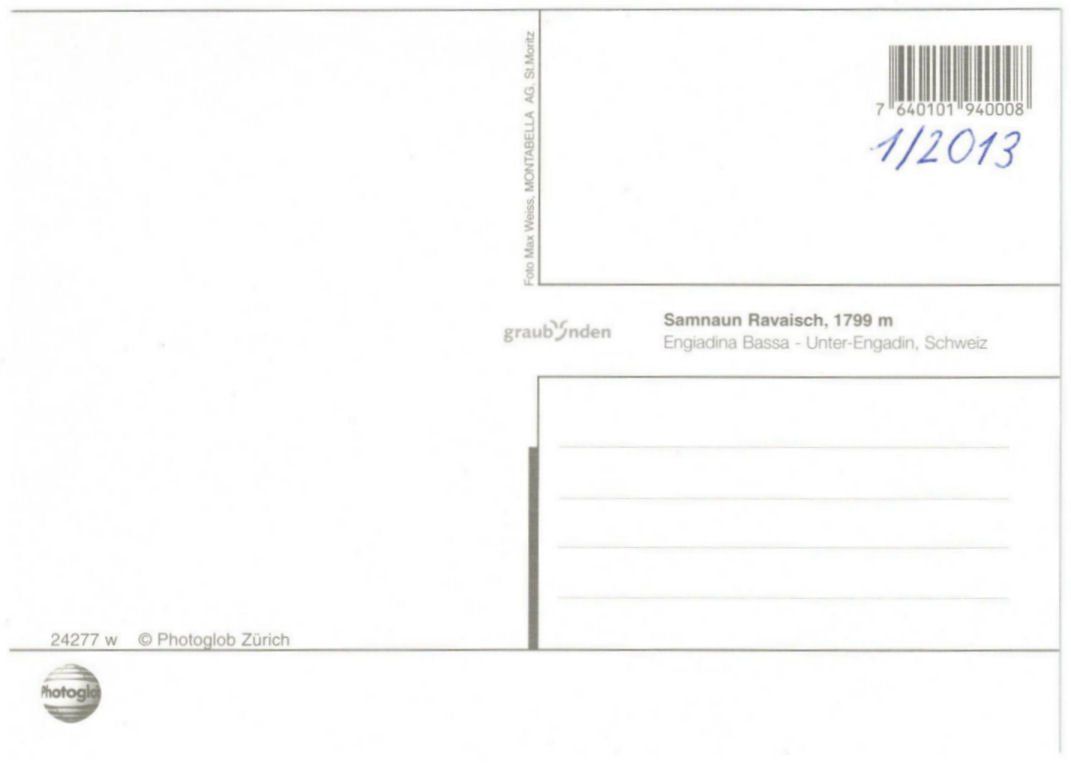 Cartoline postali: Samnaun - Luftseilbahn Ravalsch--Alp Trida – Usato da Binningen venduto da Mountainrider 1