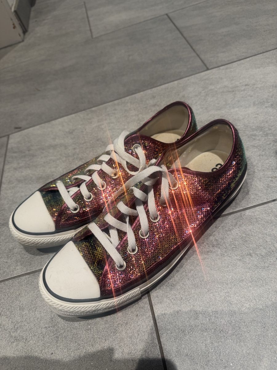 Scarpe da donna: Glitzer Converse All Stars, Gr. 40 – Nuovo (secondo la descrizione) da Holziken venduto da BlackCrow