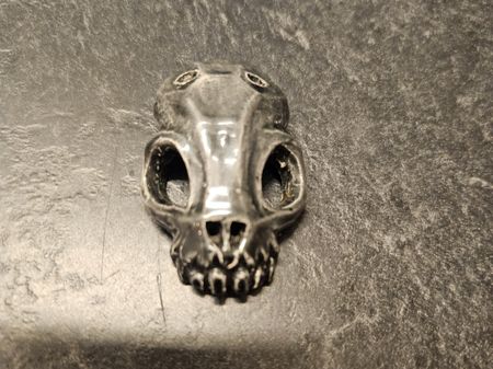 Totenkopf Anhänger Katzen Totenkopf