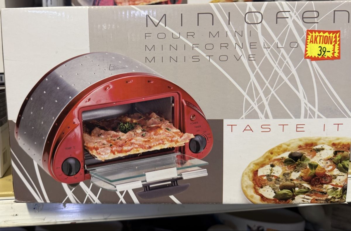 Forni: Miniofen rot 600W neu – Nuovo e nell'imballaggio originale da Interlaken venduto da Skandalpreis