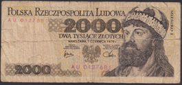 Polen 2000 Zlotych 1979 2. Jahrgang