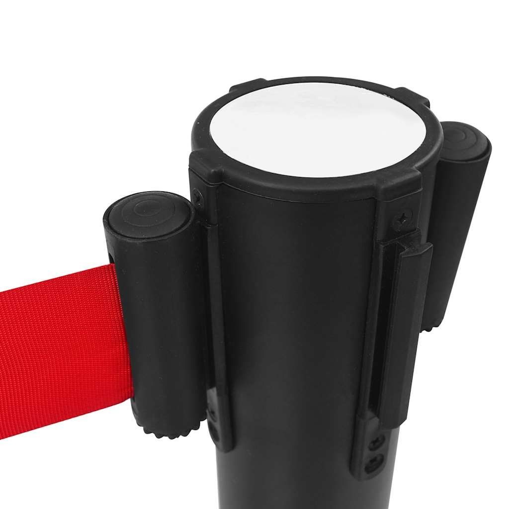 Sonstige Dekorationen & Accessoires: vidaXL Personenleitsystem Stahl Schwarz – Neu und originalverpackt aus Baar von vidaxl 2