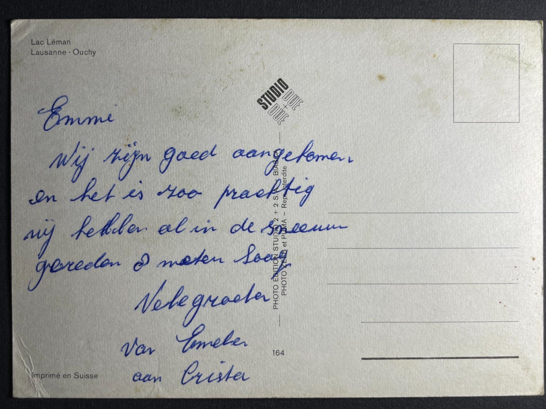 Cartoline postali: Lausanne-Ouchy – Usato da Steg VS venduto da _vinci_ 1