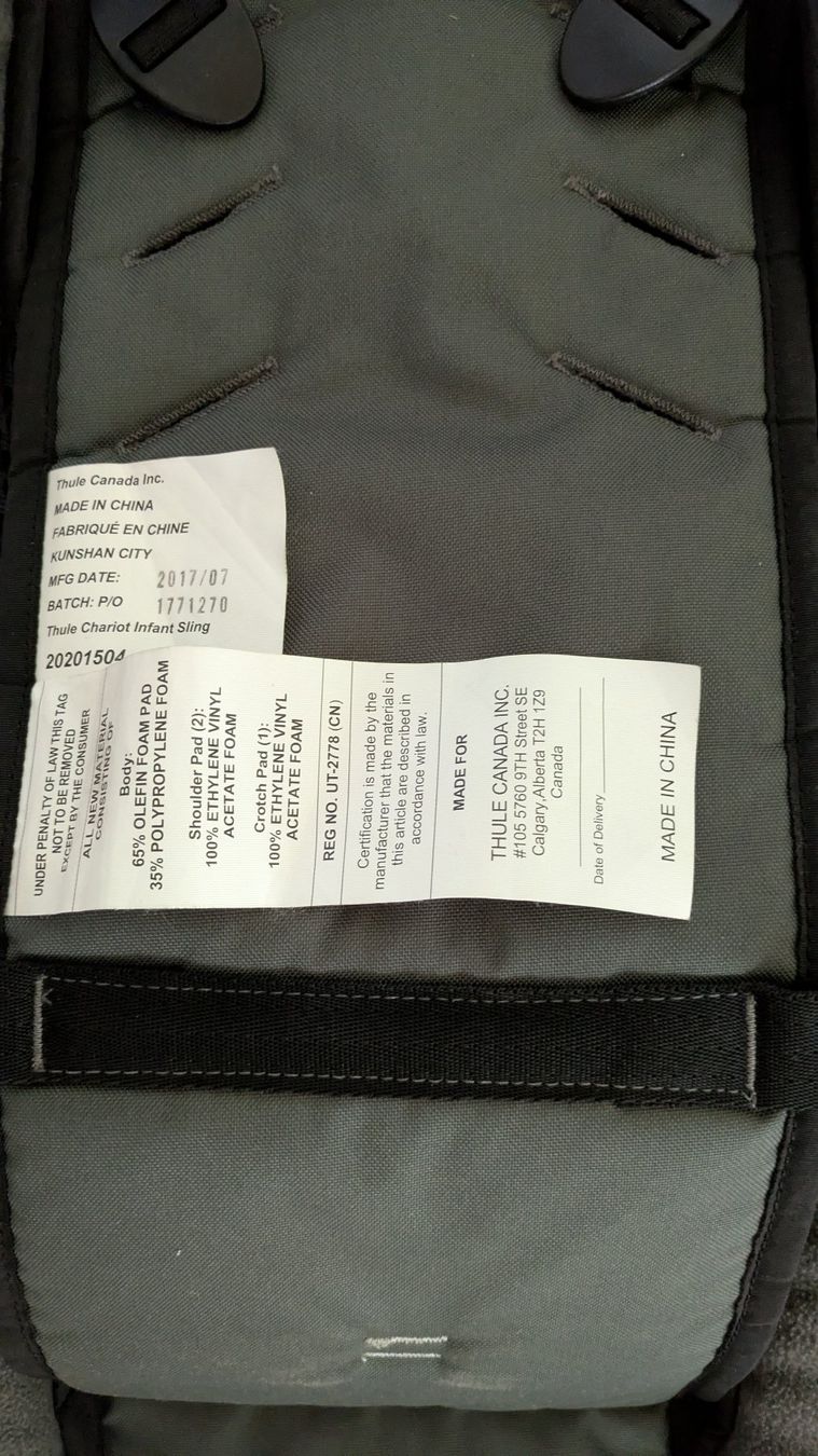 Thule Carrozzine: Thule Chariot Babysitz (Infant Sling) – Usato da Winterthur venduto da valorue 4