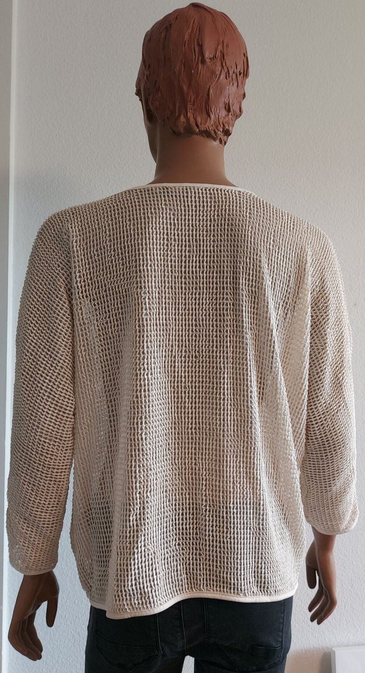 H&M Pulls & Sweat-shirts: Leichter Sommerpullover Netzoptik Gr. M Beige H&M – D'occasion à Basel par Allerlei-Basel 1