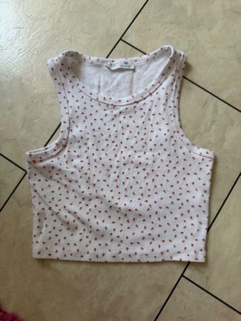 weisses Crop Top