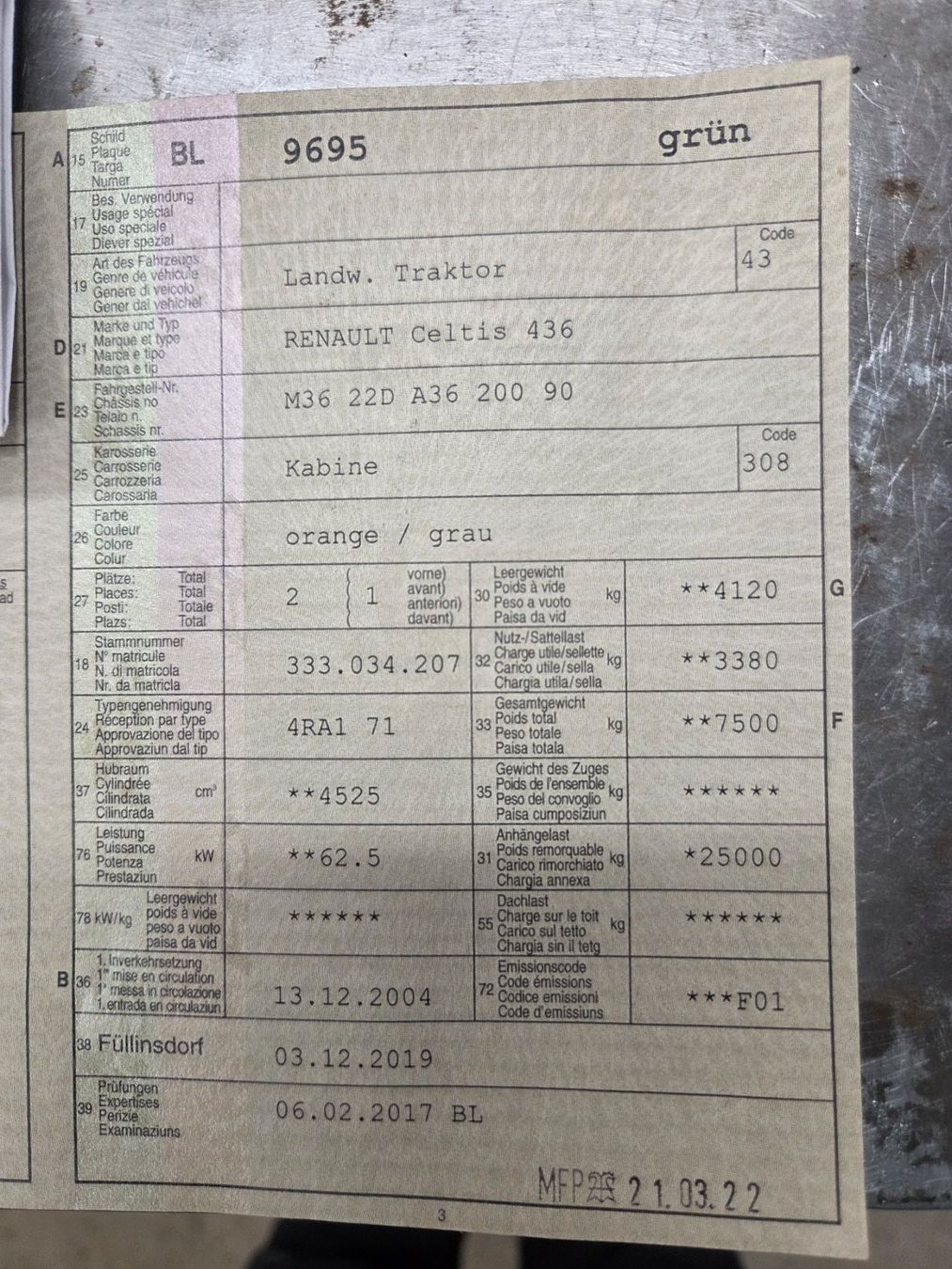 Renault Trattori: Traktor Renault Celtis 436 – Difettoso da Lampenberg venduto da adi1507 6