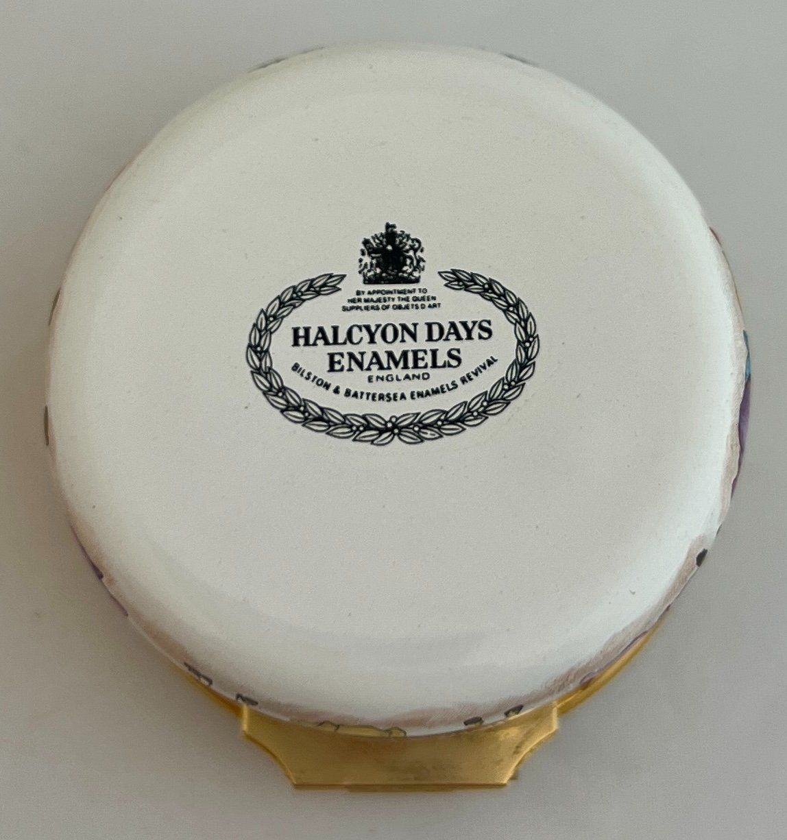 Contenitori & Simili: Halcyon Days Enamels, handbemaltes Weihnachtsdöschen, 1987 – Usato da Zürich venduto da Drahtzug 4