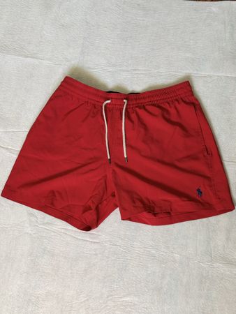 Shorts de Bain Polo Ralph Lauren rouge taille M bon état