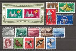 postfrische Ausgaben von 1955 **